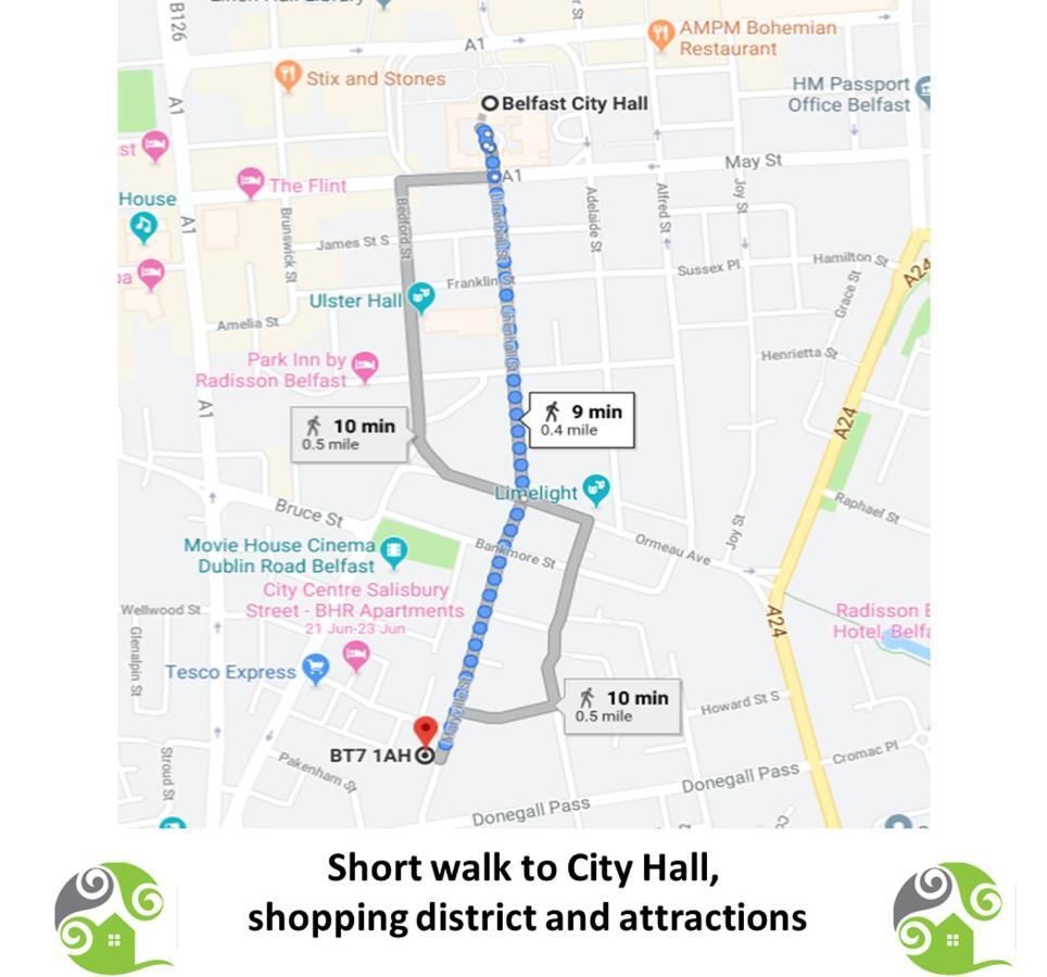 Perfect Central City Location - Parking - 3 Beds - 2 Bedrooms Belfast Eksteriør bilde